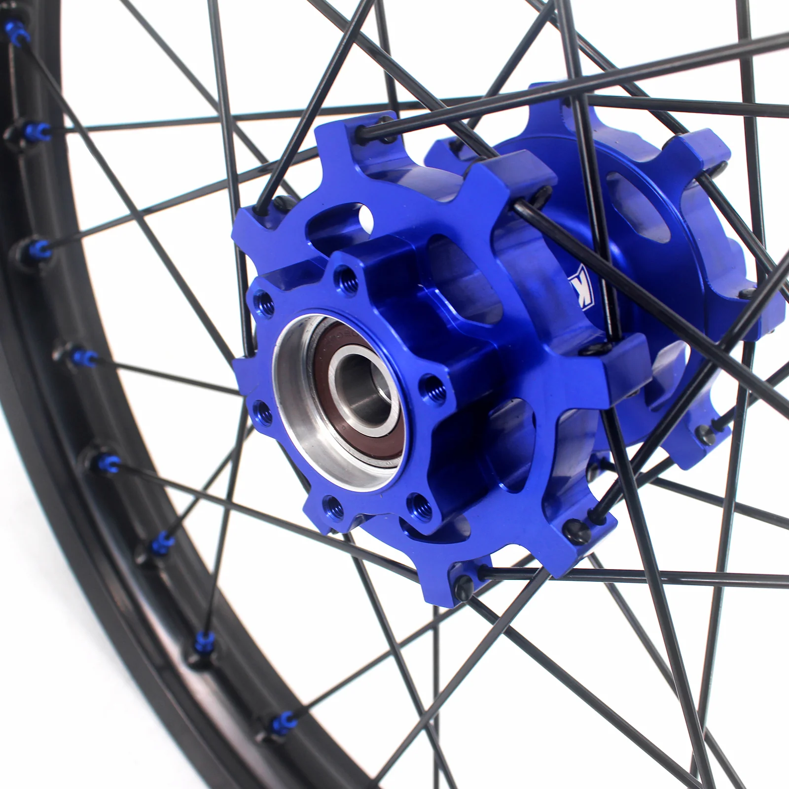 KKE Factory Stock 1.6*21" & 1.85*18" Electric Dirtbike Wheels Rim For SurRon Light Bee-X 2019-2024 Blue Nipples - Image 10