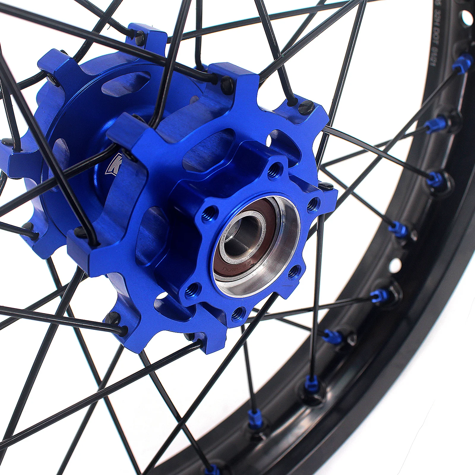 KKE Factory Stock 1.6*21" & 1.85*18" Electric Dirtbike Wheels Rim For SurRon Light Bee-X 2019-2024 Blue Nipples - Image 7