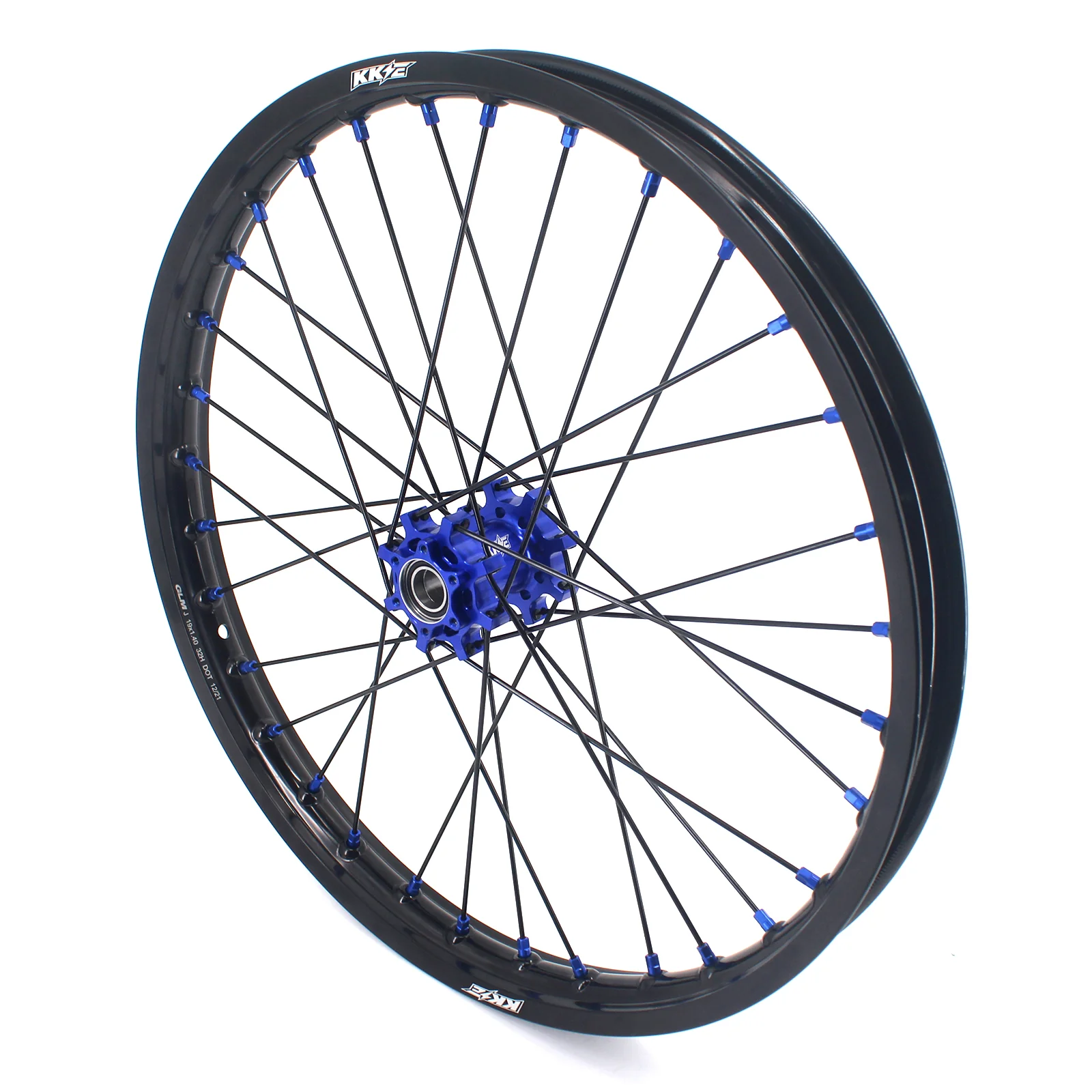 KKE Factory Stock 1.6*21" & 1.85*18" Electric Dirtbike Wheels Rim For SurRon Light Bee-X 2019-2024 Blue Nipples - Image 8