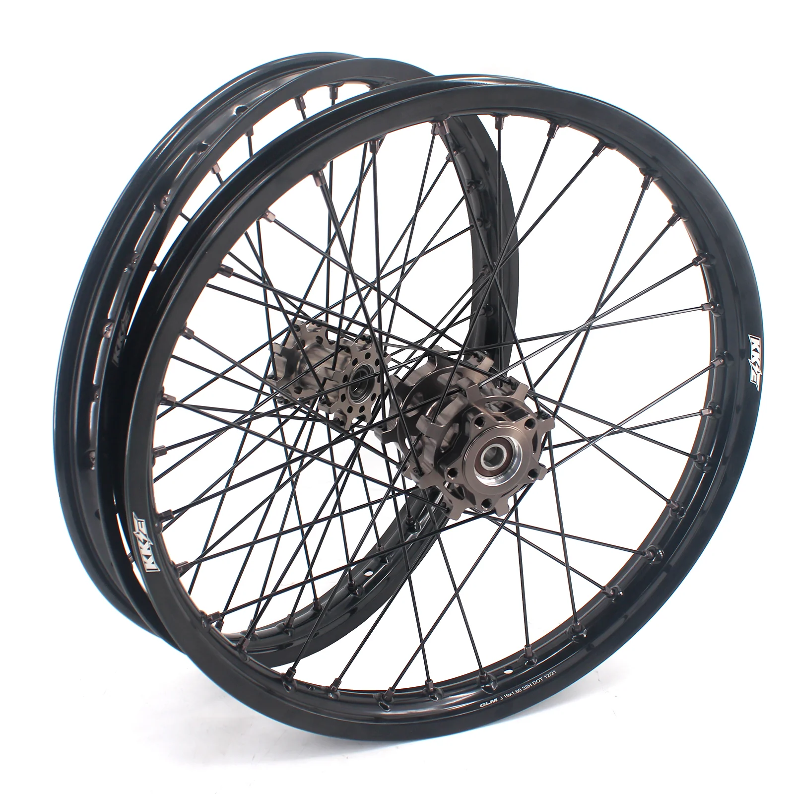 KKE Factory Stock 1.6*21" & 1.85*18" Electric Dirtbike Wheels Rim For SurRon Light Bee-X 2019-2024 Titanium - Image 3