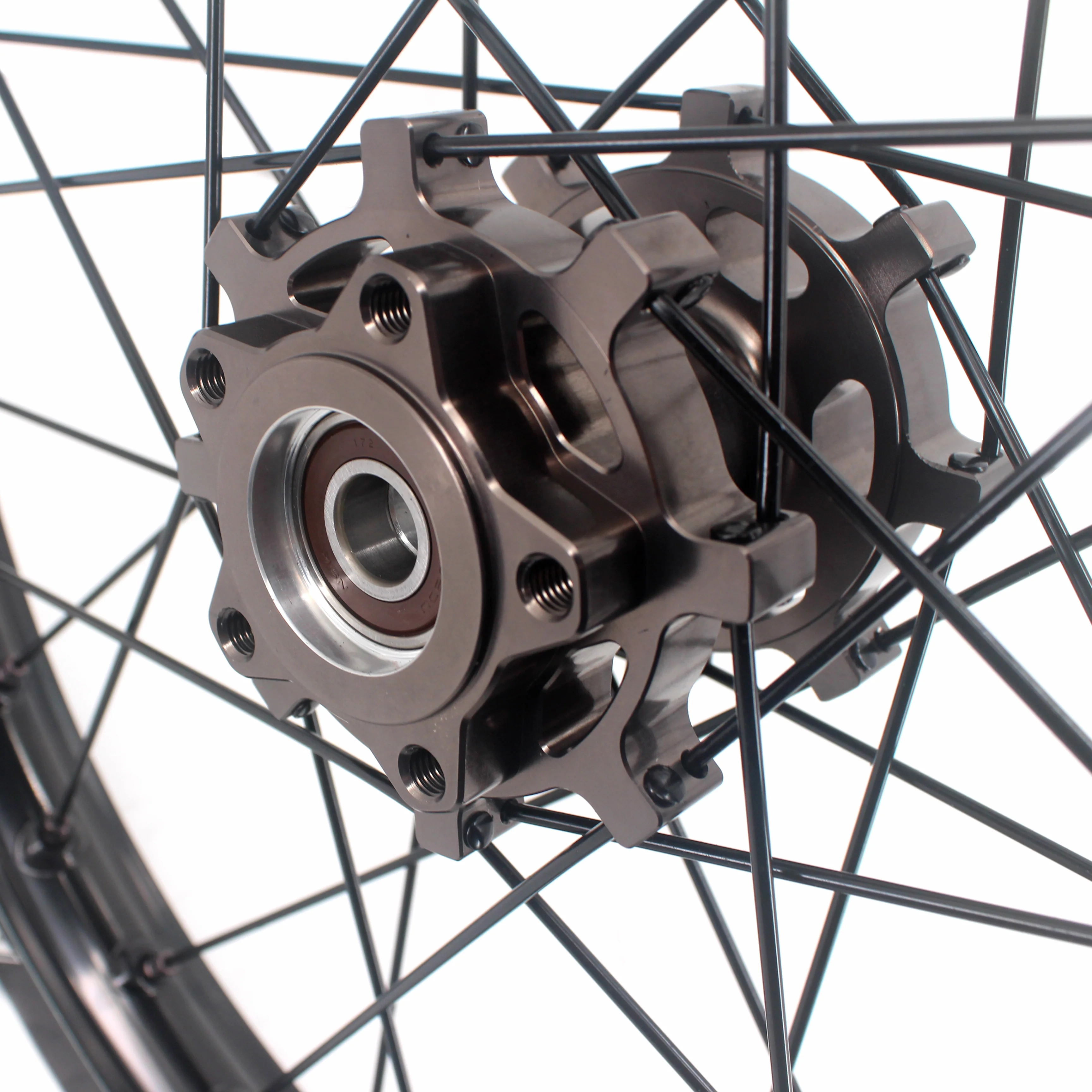 KKE Factory Stock 1.6*21" & 1.85*18" Electric Dirtbike Wheels Rim For SurRon Light Bee-X 2019-2024 Titanium - Image 8