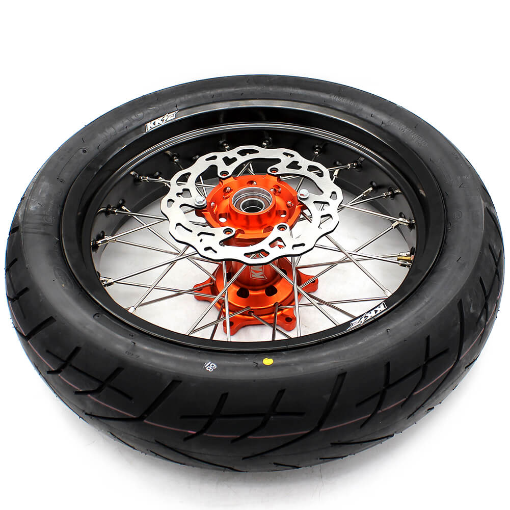KKE 3.5/4.25*17Inch Supermoto Tires Wheels Fit KTM SX SX-F XC XC-F EXC EXC-W EXC-F 125-530CC 2003-2025 - Image 8