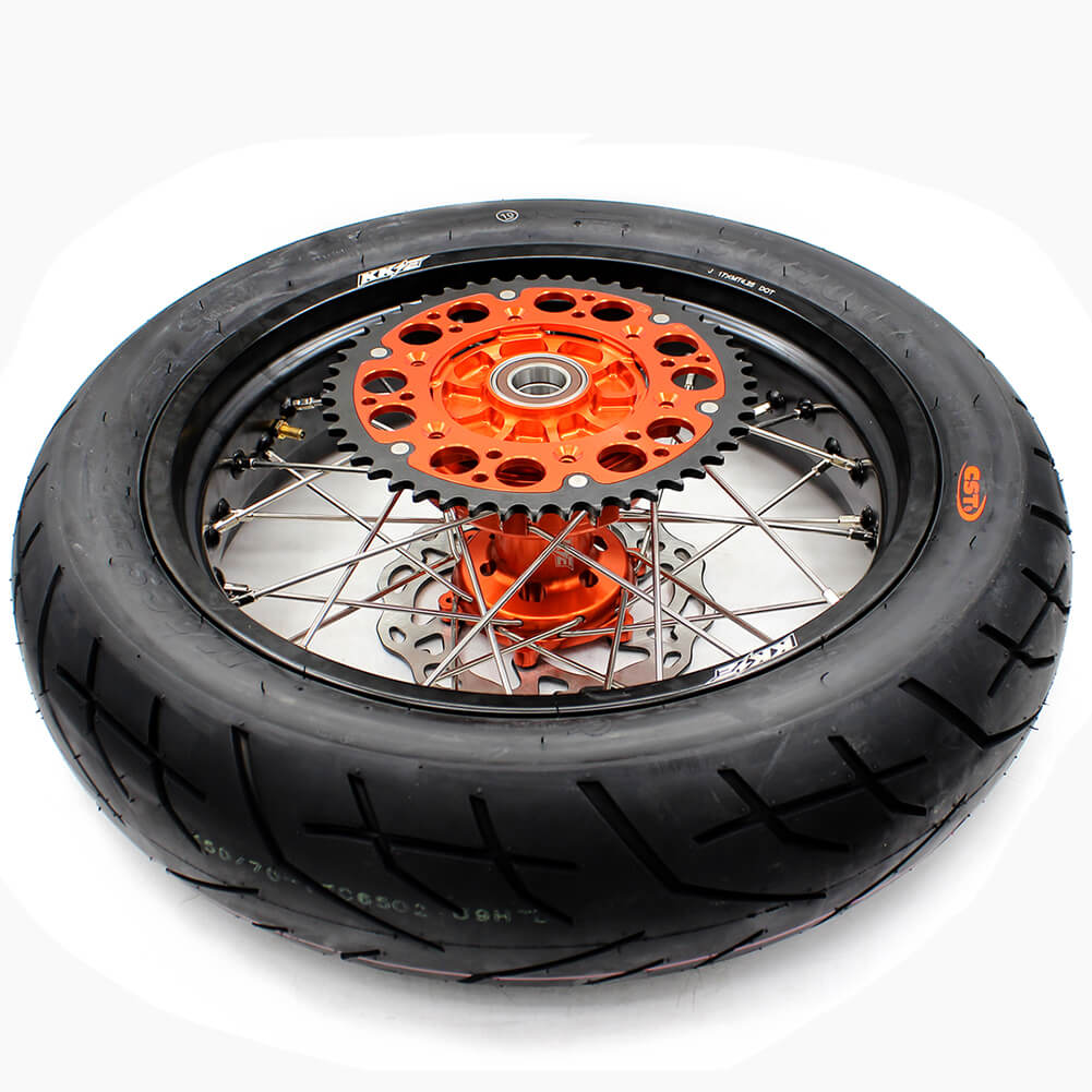 KKE 3.5*17inch & 4.25*17inch CUSH Drive Supermoto Rims Tires For KTM SX SX-F XC XC-F EXC EXC-F XCW 2003-2024 - Image 11