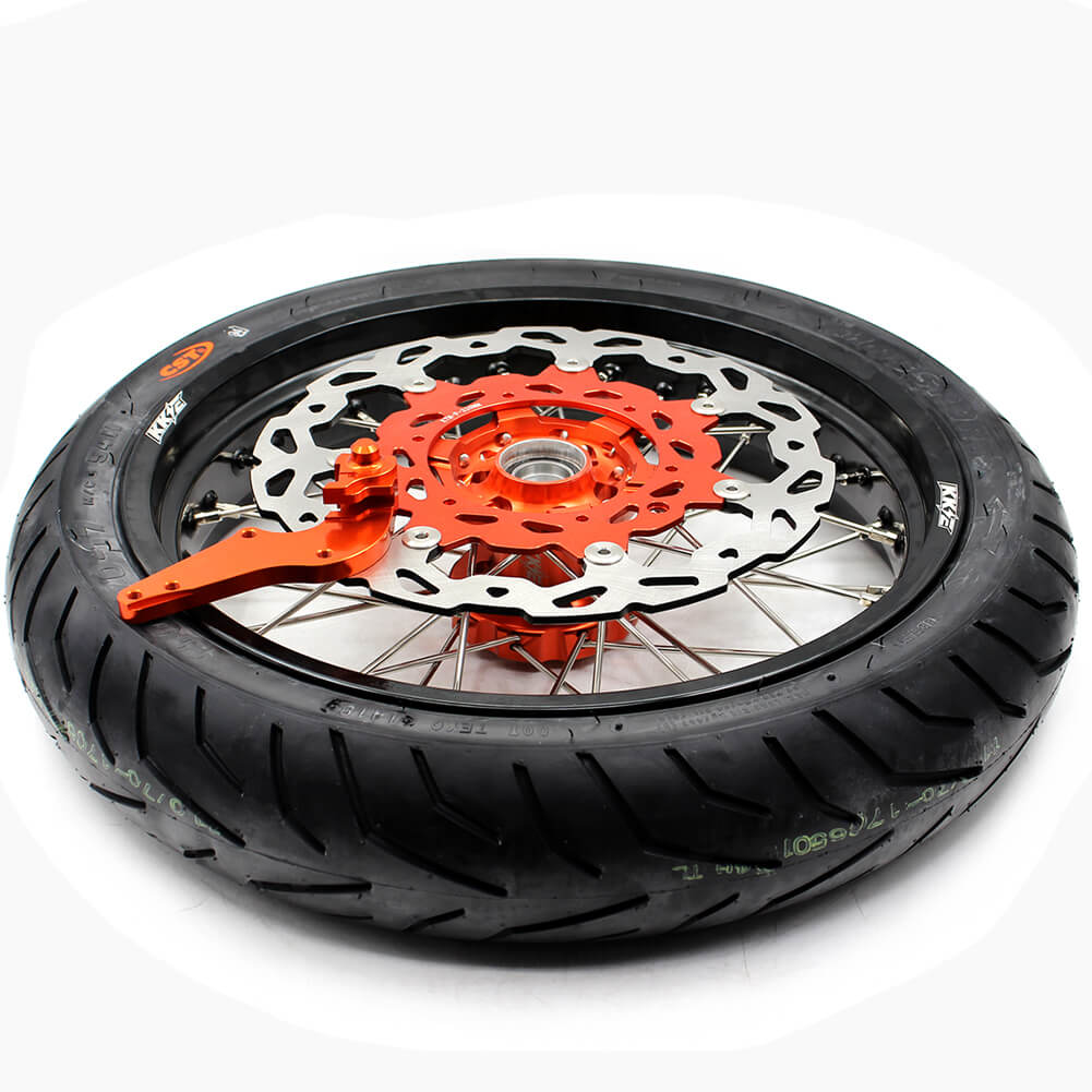 KKE 3.5*17inch & 4.25*17inch CUSH Drive Supermoto Rims Tires For KTM SX SX-F XC XC-F EXC EXC-F XCW 2003-2024 - Image 5