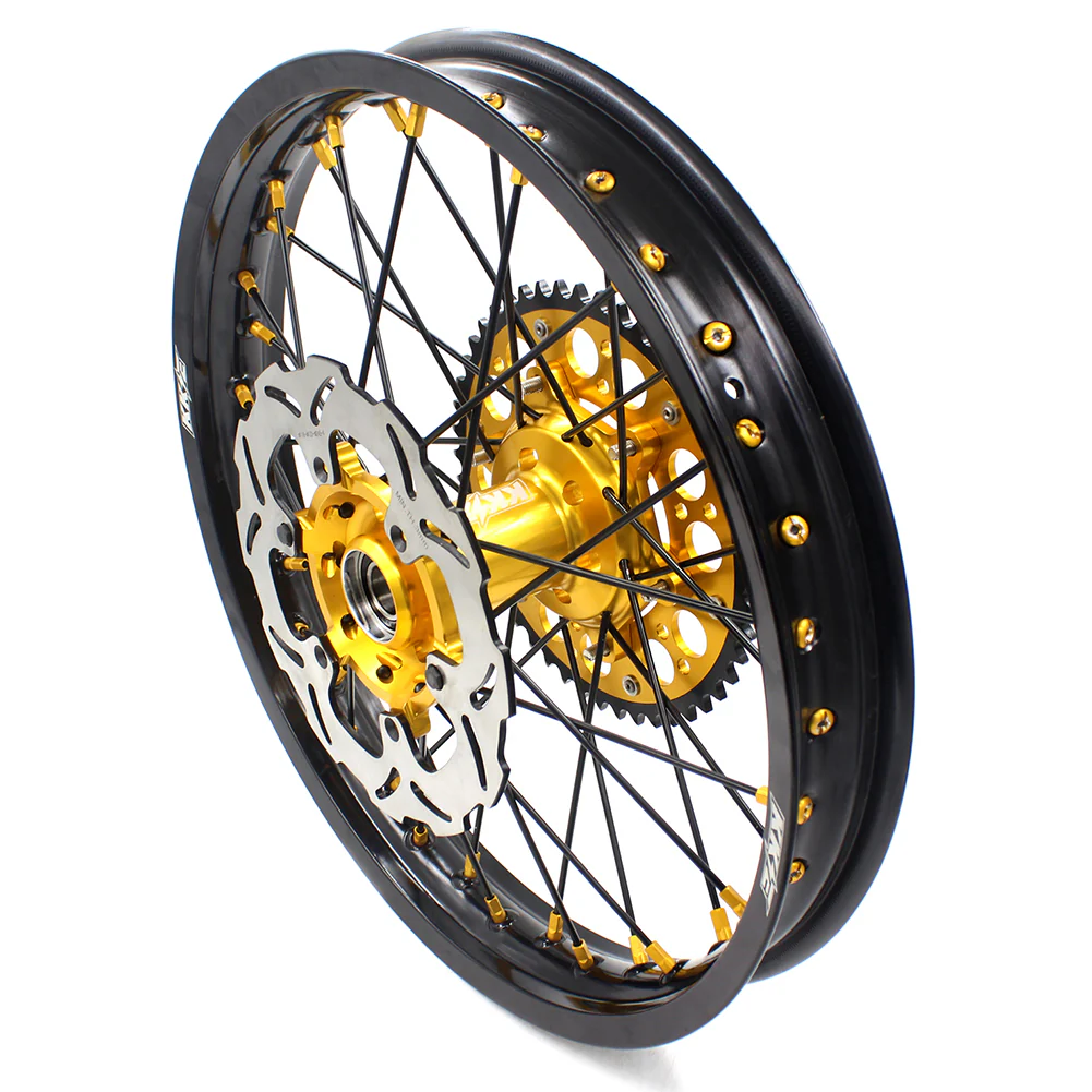 KKE 21 & 18 Off Road Rims For SUZUKI DRZ400 DRZ400E DRZ400S Gold - Image 18