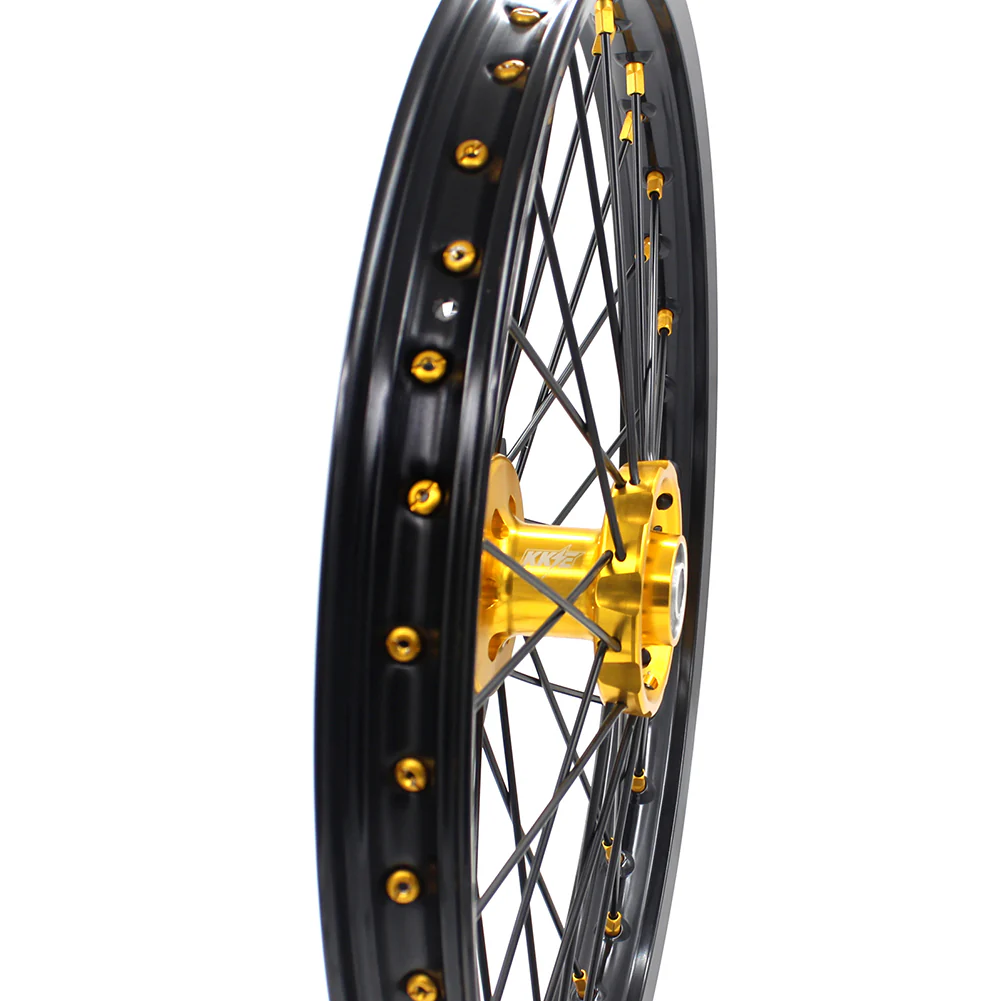 KKE 21 & 18 Off Road Rims For SUZUKI DRZ400 DRZ400E DRZ400S Gold - Image 24