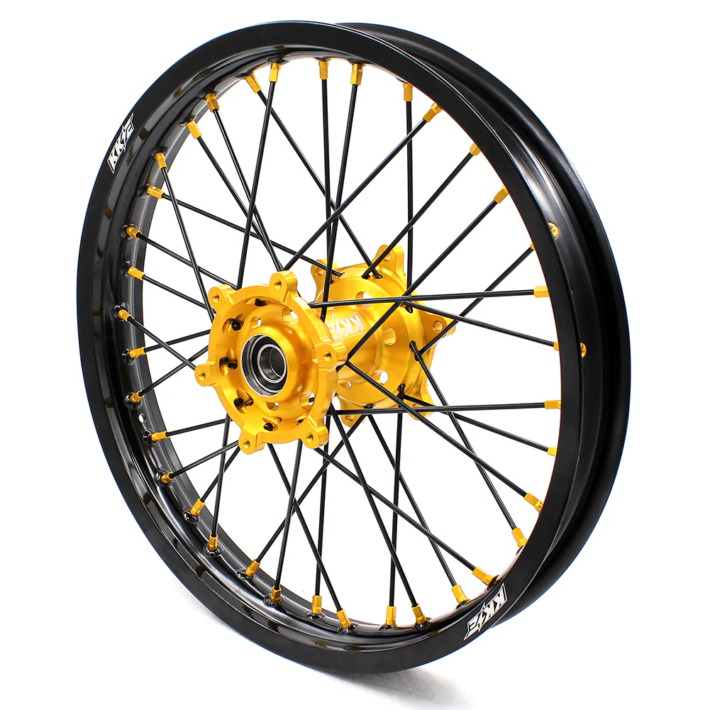 KKE 21/18 Enduro Off Road Wheels For SUZUKI DRZ400SM 2005-2024 Gold Nipples - Image 9