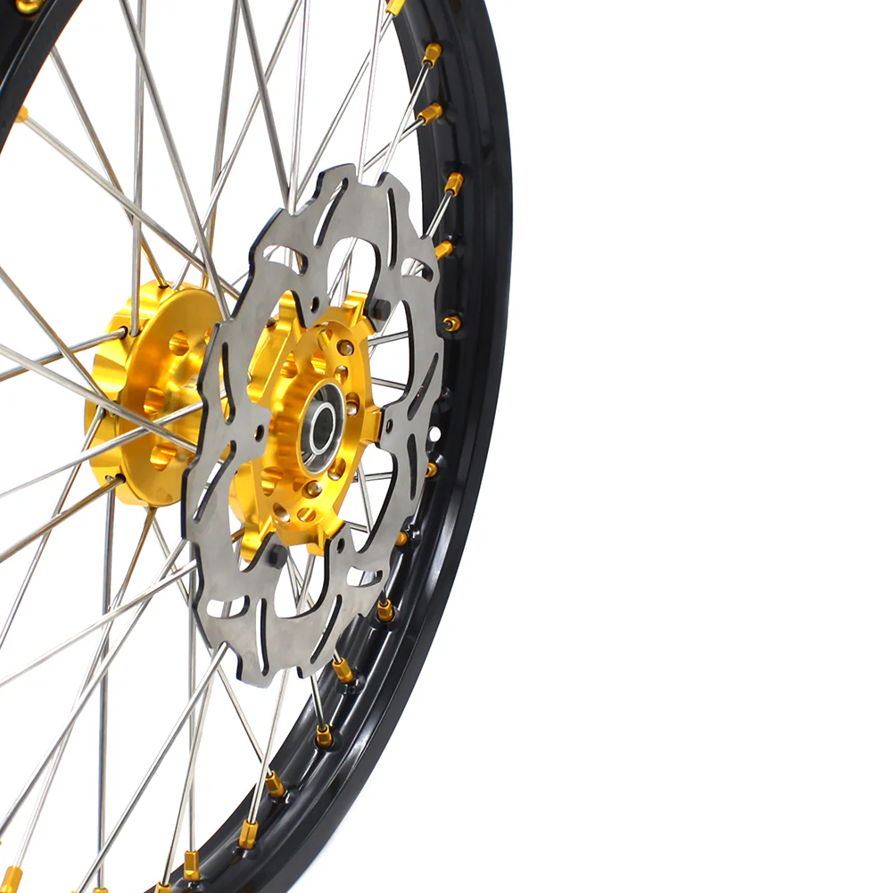 KKE 21 & 19 MX Dirt Bikes Rims For SUZUKI RM125 RM250 1996-2000 Gold Nipples - Image 22