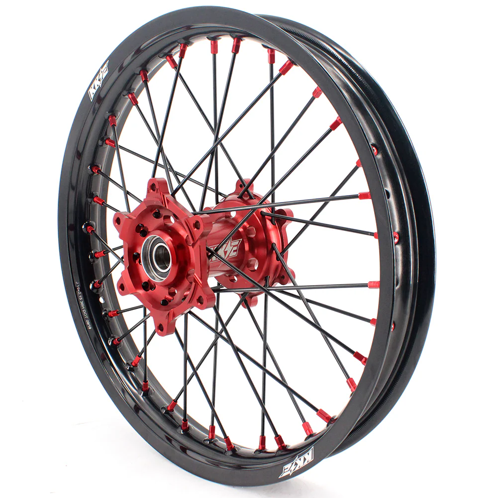 KKE 21 & 19 MX Spoked Race Wheels For SUZUKI RM125 RM250 1996 1997 1998 1999 2000 - Image 3