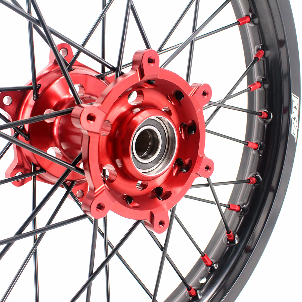 KKE 21 & 19 MX Spoked Race Wheels For SUZUKI RM125 RM250 1996 1997 1998 1999 2000 - Image 5
