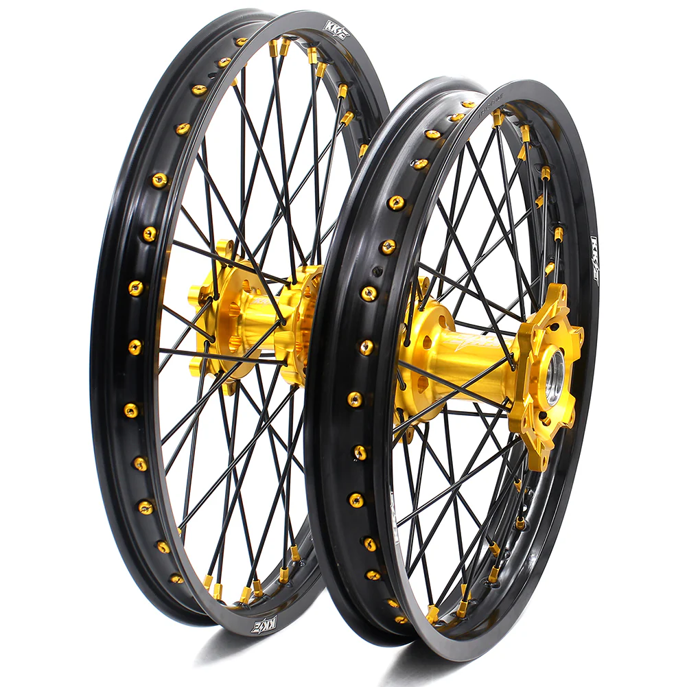 KKE 21 & 19 MX RM125 RM250 1996-2000 For SUZUKI Spoked Wheels Set - Image 3