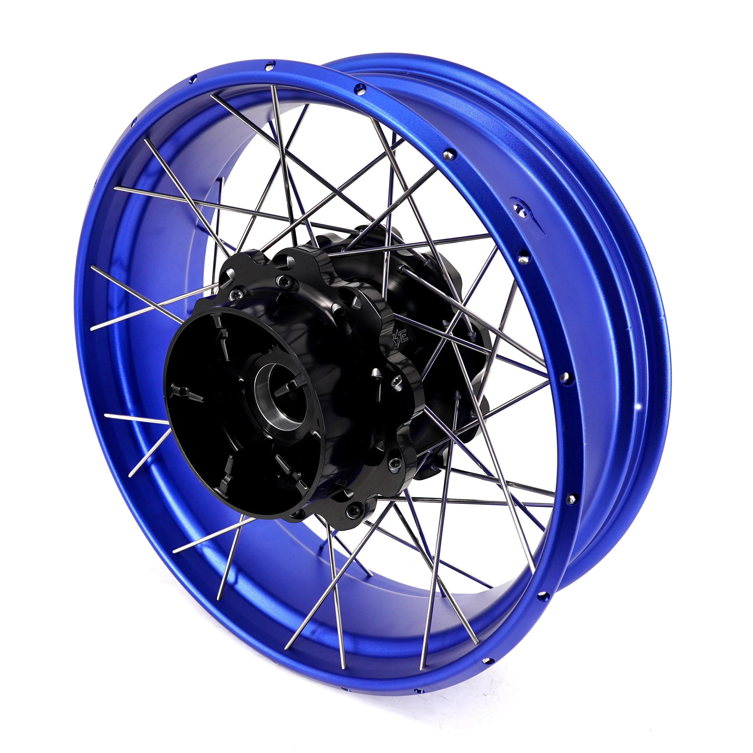 KKE 3.5*19'' & 5.0*18'' Tubeless Wheels Fit Harley Street Glide/CVO 2024 Blue Rims - Image 14