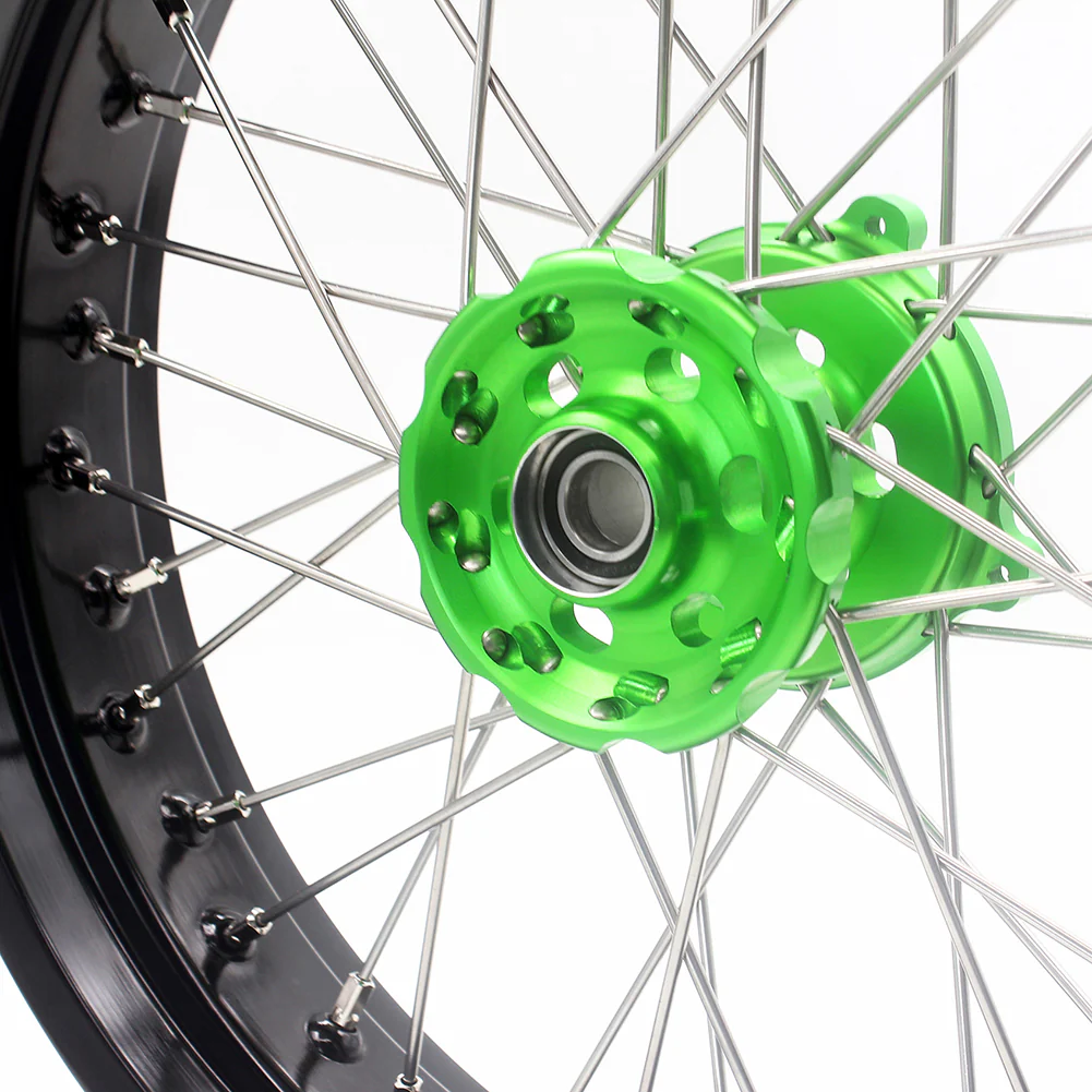KKE 17Inch KX250F KX450F 2006-2021 For KAWASAKI Supermoto Spoked Wheels Rim - Image 5