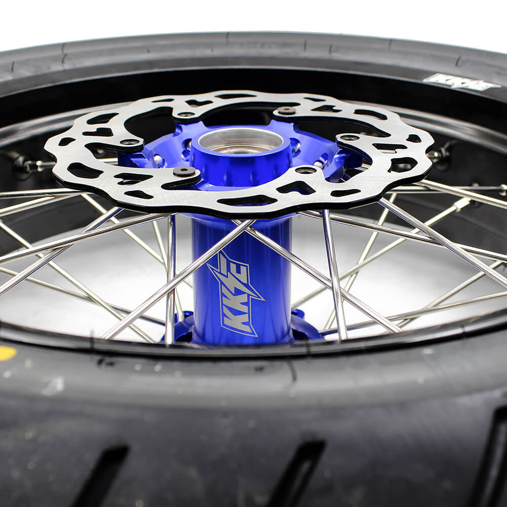 KKE 3.5/4.25*17inch Wheels Tires For 2003-2025 KTM SX SX-F XC EXC EXC-F Husqvarna Husaberg Blue & Black - Image 5