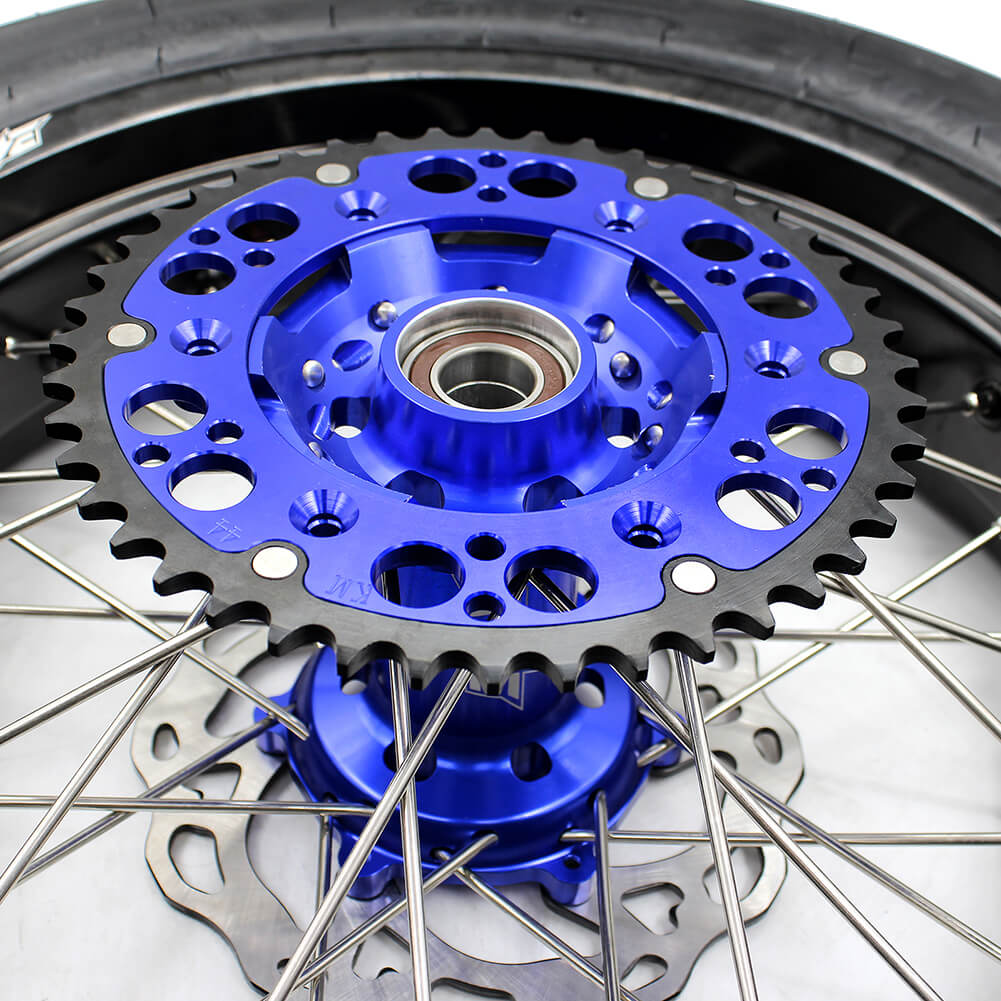 KKE 3.5/4.25*17inch Wheels Tires For 2003-2025 KTM SX SX-F XC EXC EXC-F Husqvarna Husaberg Blue & Black - Image 7