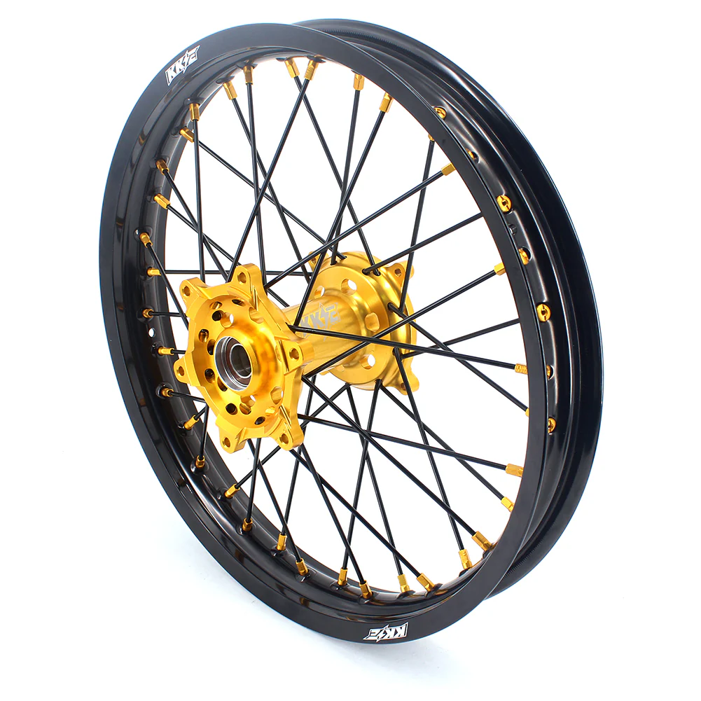 KKE 21 & 19 MX Wheels Rims for SUZUKI RMZ250 2007-2025 RMZ450 2005-2025 Black Spokes - Image 8