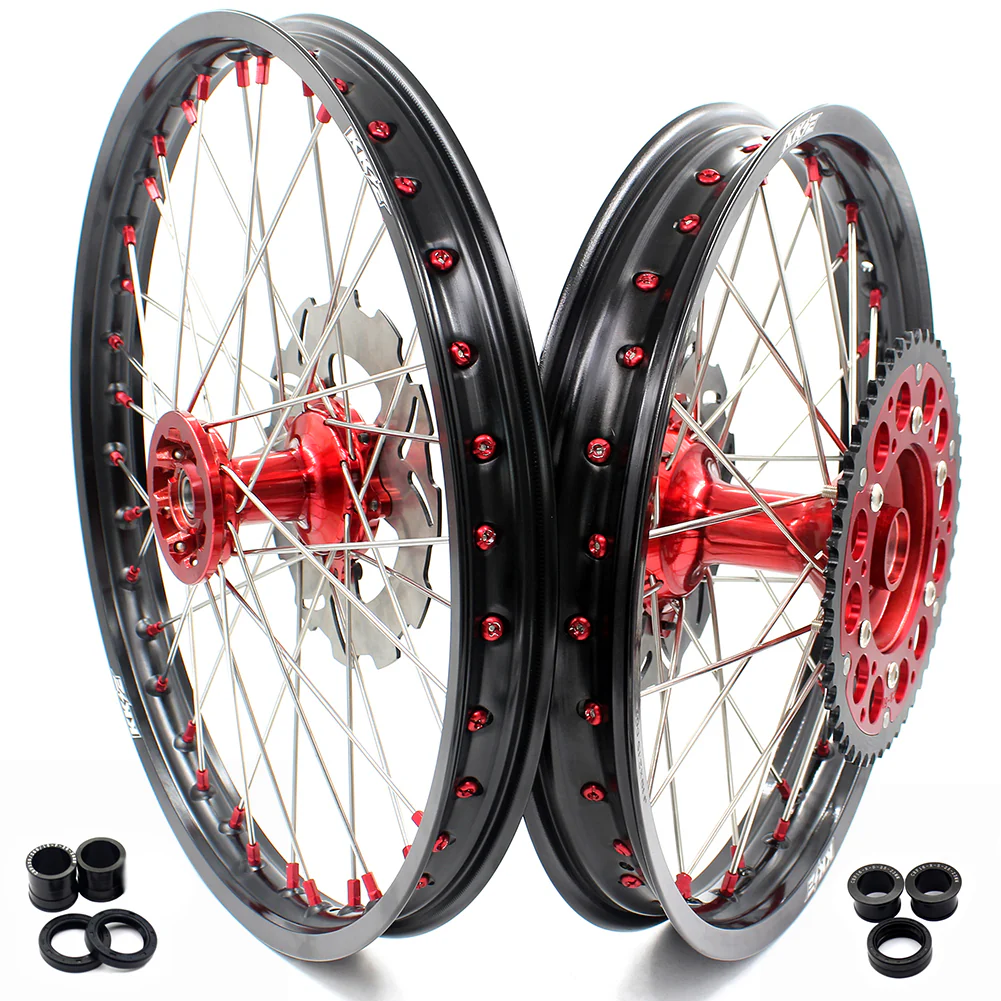 KKE For HONDA CRF250R 2014 CRF450R 2013-2014 MX 21'' 19'' Casting Dirtbike Wheels Rims Different Color Comb Available - Image 24