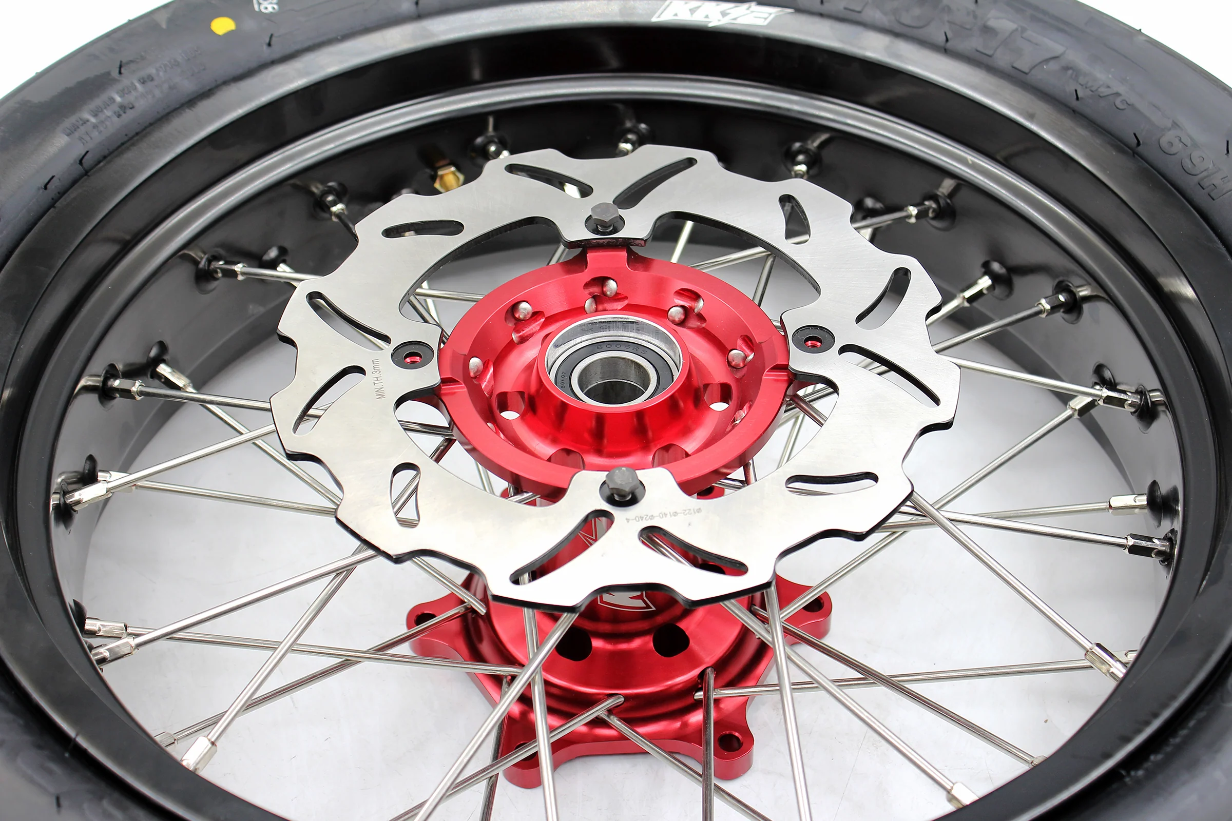 KKE 17" Supermoto Wheels Tires For HONDA CRF250R 04-13 CRF450R 02-12 - Image 14