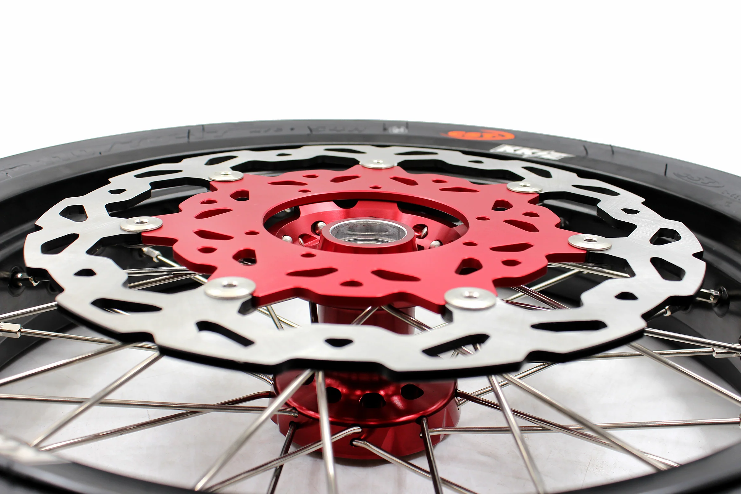 KKE 17" Supermoto Wheels Tires For HONDA CRF250R 04-13 CRF450R 02-12 - Image 6