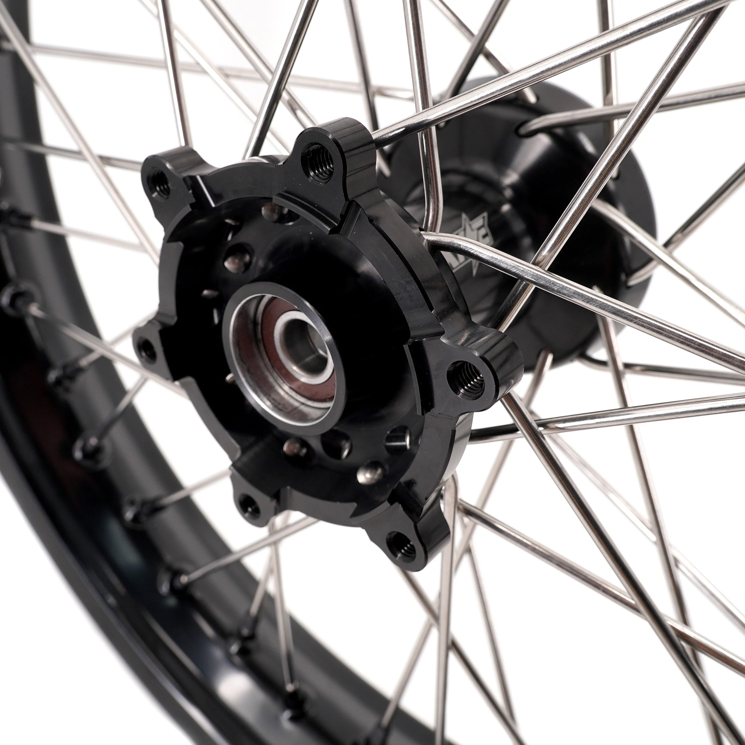 KKE 2.5*19 & 3.5*17 Dirtbike Tubed Spoke Wheels Rims Fit KTM 390 Adventure 2020-2021 Black - Image 7