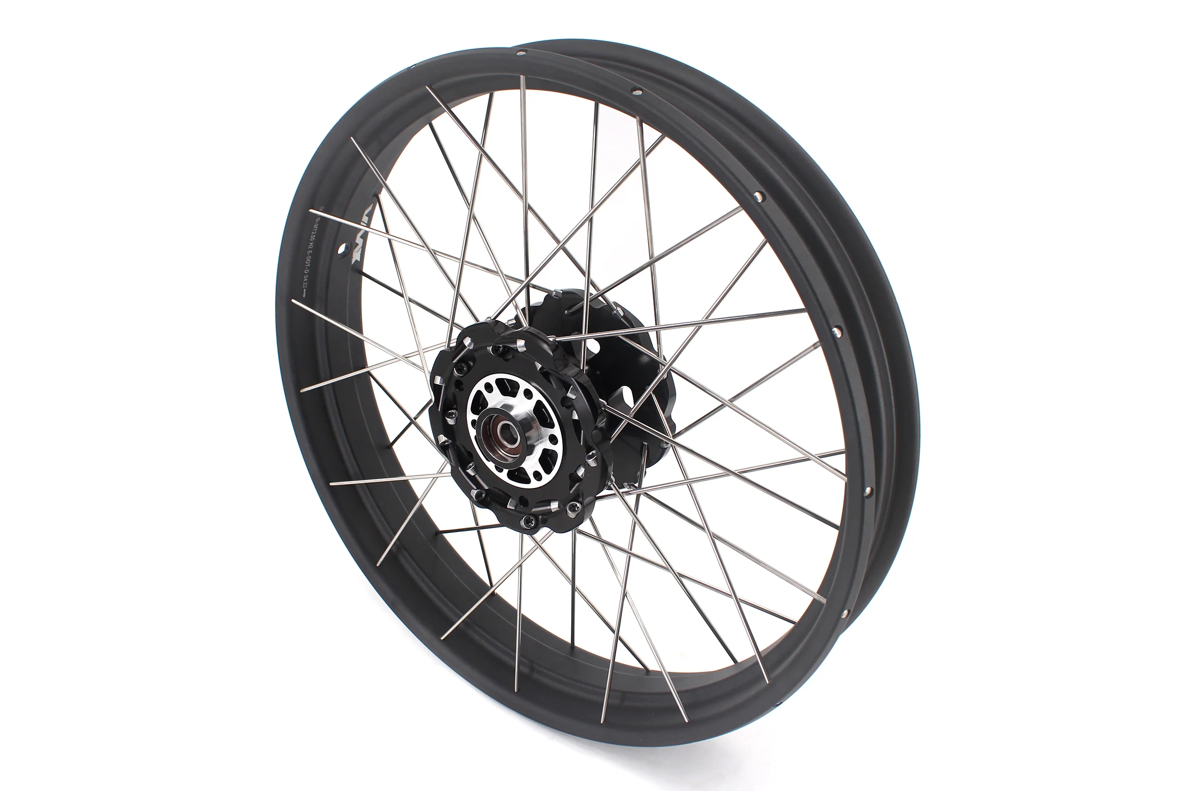 VMX-Racing 19-17in. Spoke Tubeless Wheels Fit For KTM390 Adventure Orange/White Fit For Husqvarna 401 2020 2021 - Image 6